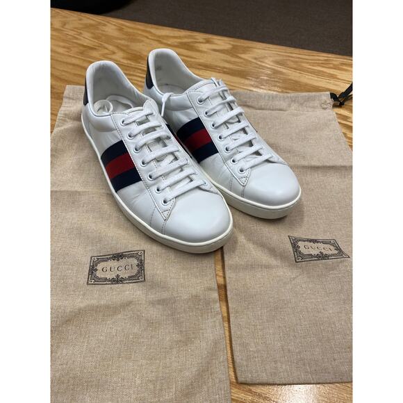 Men’s Gucci Ace Sneaker - Leather ‘White Blue’ size 8 main image 6